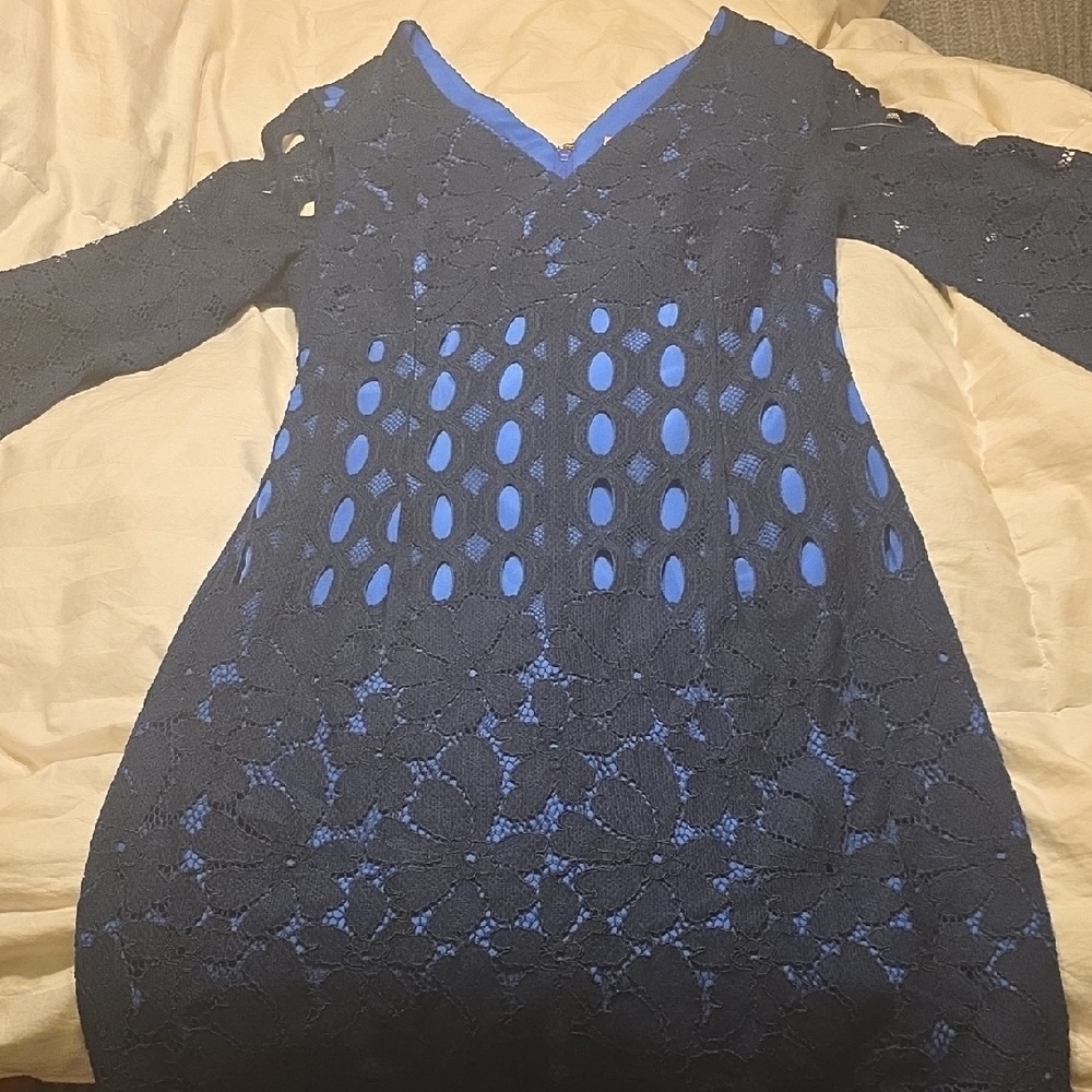 Lilly Pulitzer Navy Lace Dress 2 Resortwear Wedding Guest Cocktail Formal